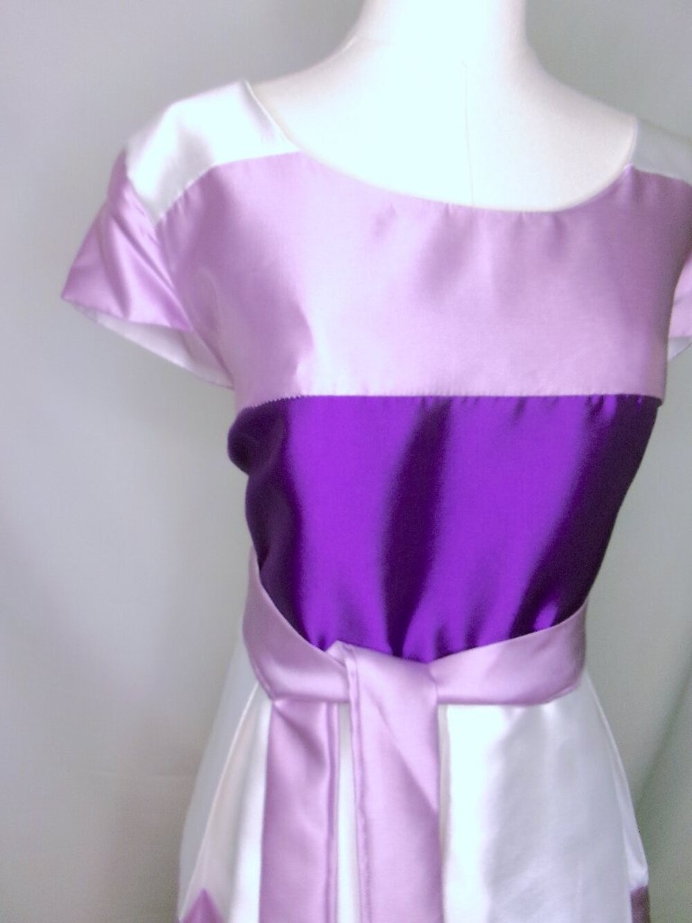 NWT EY Boutique Especially Yours Colorblock Satin Formal Dress Size 16